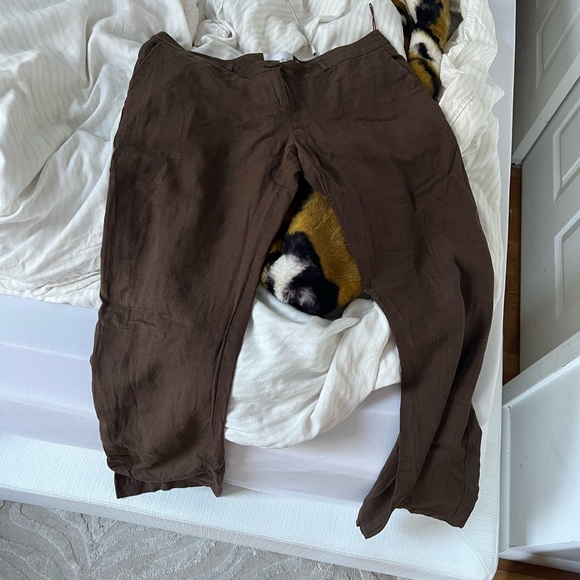 RUMER x Revolve Mecca Low Slung Pant in Brown - Picture 4 of 5